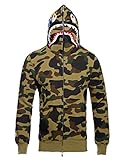 Christo Mens Hoodies Sweatshirt Fashion Casual Coat Outdoor Hip-Hop Funny Tops Camo (Asia L) US M