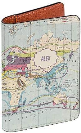 Vintage Map Collection - Personalized RFID Passport Holder for Women and Men