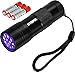 Handheld Super Bright UV 12 LED Flashlight - Stain Detection - Currency Detection - 3 AAA Batteries Included - by Utopia Home