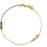 18K Gold Initial Link Bracelet, Dainty Statement Chain Jewelry, Women's Fashion Accessory for Luxury Style