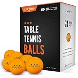 PRO SPIN Ping Pong Balls - Orange 3-Star 40+ Table Tennis Balls (Pack of 24) | High-Performance ABS Training Balls | Ultimate Durability for Indoor/Outdoor Ping Pong Tables, Competitions, Games