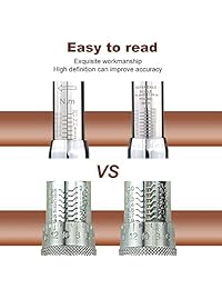 AKM   Juego de llave dinamométrica de doble dirección con hebilla de 1 4 pulgadas (20   180 pulgadas 2   20 Nm)