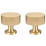 RZDEAL 2pcs Solid Brass Cabinet Knobs Pulls Cabinet