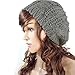 EUBUY Winter Warm Baggy Beret Chunky Knitted Braided Beanie Hat