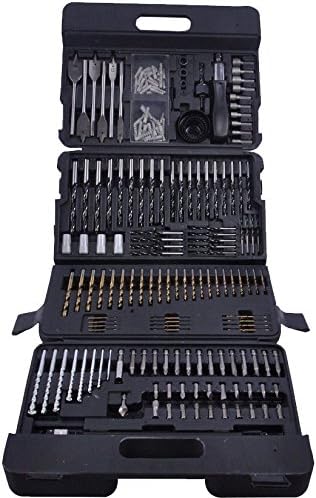 LUMBER JACK Assorted Drill Bit Set 204 Piece Wood Masonry HSS Hex Driver Supplied In Plastic Hard Case, Assorted 204 Piece - Image 3