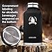 Bottle Bud Insulated Beer Growler – Keeps Beer Carbonated and Cold for More Than 24 Hours – Keeps Drinks Hot for 12 Hours – Leak Proof Lid, Neoprene Carry Case – Stainless Steel Growler for Beer 64 oz