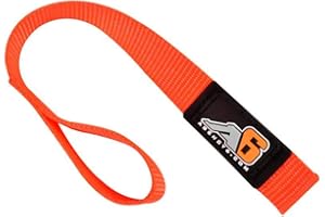Agency 6 Winch Hook Pull Strap - Safety Orange - 1 INCH Wide - Heavy Duty - Made in The U.S.A.