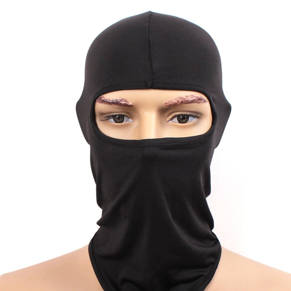 Hi-crazystore Ski Mask Winter Neck Protect Keep Warm Cycling Motorcycle Mask (Black)