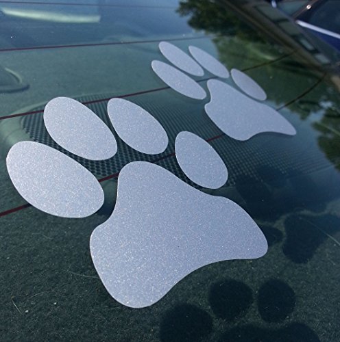 Paw Prints, SILVER, Pawprints, Paws, Dog, Puppy, Pup, Mutt, Canine, Print, Car, Auto, Wall, Locker, Laptop, Ipad, Notebook, Netbook, Vinyl, Sticker, Decal, Label, Placard, SILVER