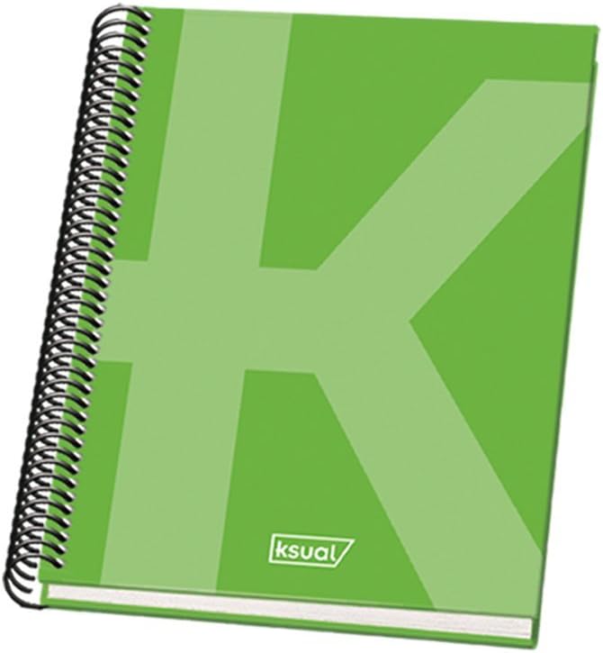 DOHE Ksual 44994 Spiral-Bound Notebook - DIN A5-100 Sheets - Green Cover