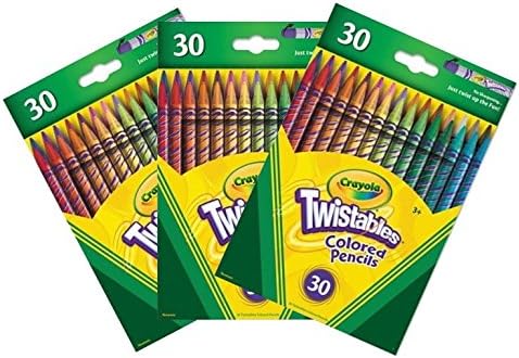Crayola 30 Count Twistable Colored Pencils 3-Pack