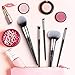 BESTOPE 8 Pieces Makeup Brushes, Tapered Handle Series Professional Foundation Blush Concealer Fan Eyeshadow Cosmetic Brushes Set for Powder Liquid Cream