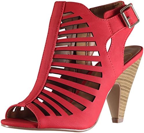 My Delicious Shoes Women's Shaky Synthetic Dress MVE Shoes , MVE Shoes shaky red size 7.5