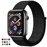 VATI Band Compatible with Watch Band 38mm 42mm 40mm 44mm Soft Breathable Nylon Sport Band Adjustable Wrist Strap Replacement Band Compatible with 2018 Watch Series 4/3/2/1