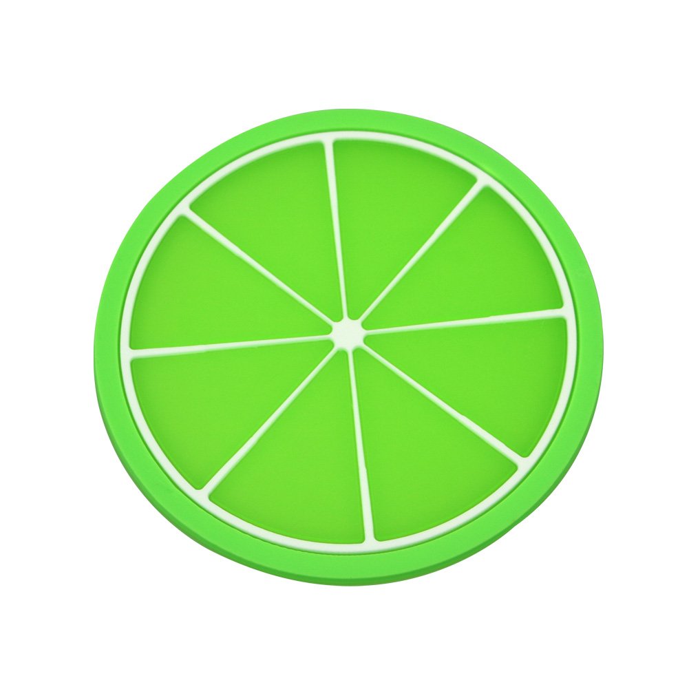 Sottobicchieri con disegni di frutta colorata in silicone della Sottobicchieri con disegni di frutta colorata in silicone della FCBB set di 6 Amazon Casa e cucina