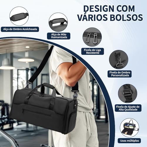 Bolsa de Viagem Grande, Mochila 3 em 1