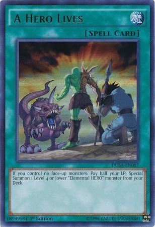 A Hero Lives - DUSA-EN087 - Ultra Rare - 1st Edition - Duelist Saga (1st Edition)