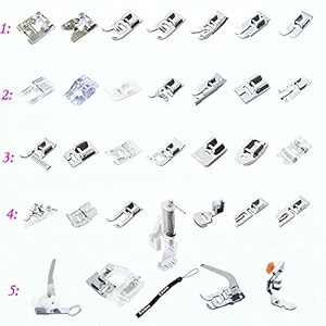 Amazon.com: Estone 1set 32pcs Presser Foot Feet For