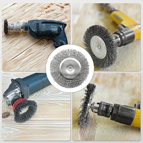 22pcs Wire Wheel Brush Set, Die Grinder Wire Brush for Drill, 1/4