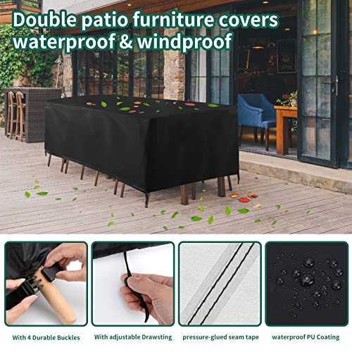 Patio Furniture Covers, Smdodddy Waterproof Rectangular Patio Furniture Set Cover, Patio Covers 67\