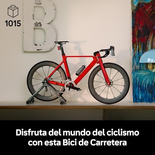 Icons Bici de Carretera - Kit de Construcción para Adultos Fans del Ciclismo - Neumáticos de Goma y Soporte para la Rueda Trasera - Decoración de Escritorio - Regalo para Ciclistas - 11380 — foto 2 de 6