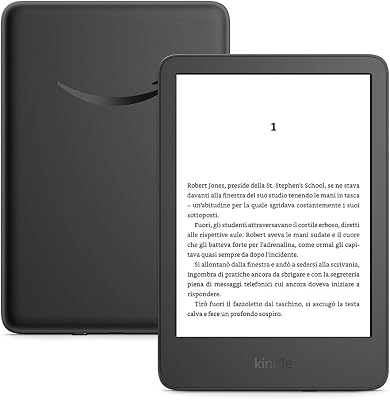 Kindle 16 GB (modello 2024), leggero e compatto, con cambi di pagina rapidi e contrasto elevato - Senza pubblicità - Nero