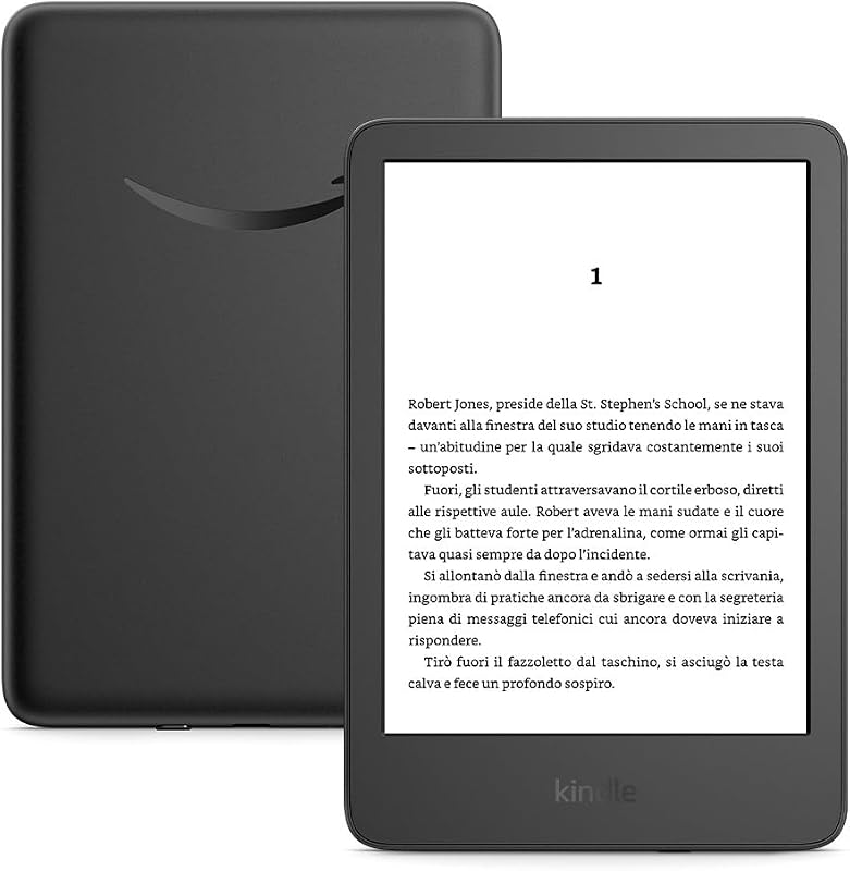 Kindle 16 GB (modello 2024), leggero e compatto, con cambi di pagina rapidi e contrasto elevato - Senza pubblicità - Nero