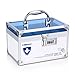 Ollieroo Combination Lock Box for Medication Compartments Medicine Storage Box First Aid Box Blue