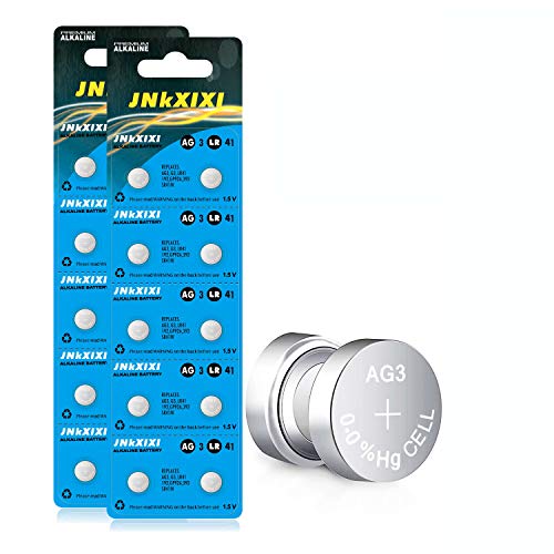 20 Pack LR41 Batteries AG3 Batteries SR41W 392 192 384 1.5V Button Cell Coin Battery JNKXIXI