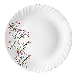 Borosil 35-Piece Opal Glass Dinnerware Set for 6