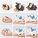 R ? HORSE Jumbo Cute Penguin, Hamster, Ninja Fox Set Kawaii Cream Scented Squishies Slow Rising Decompression Squeeze Toys for Kids or Stress Relief Toy Hop Props, Decorative Props Large (9 Pack)