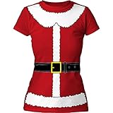 Mrs. Santa Claus Suit Junior's Costume T Shirt