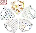 Baby Bandana Drool Bibs - Absorbent Cotton for Boys & Girls - Unisex Gift 5 Pack