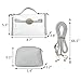 Yocatech Clear Crossbody Messenger Shoulder Bag Purse for Women Adjustable Strap, NFL Stadium Approved (Grey (2 bags))