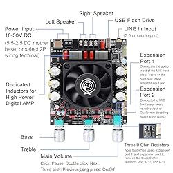 ZK-3002T 300W+300W Bluetooth Digital Amplifier