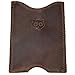 Hide & Drink, Rustic Leather Pocket Sleeve Wallet, for Easy Travelers, Commuters, Card Holder Handmade, Includes 101 Year Warranty (Bourbon Brown)