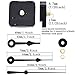 Mudder DIY Clock Movement Mechanism, 1/5 Inch Maximum Dial Thickness, 17/25 Inch Total Shaft Length (Black)