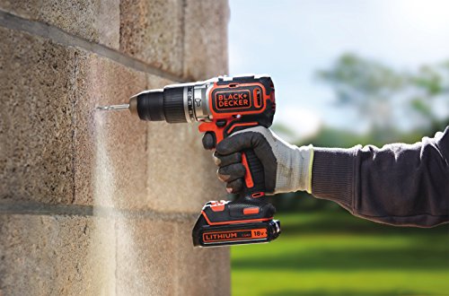 BLACKDECKER-BL188KB-QW-Taladro-Percutor-Motor-Brushless-con-2-velocidades-18-V-Incluye-2-Bateras-de-Litio-15-Ah-Cargador-y-Maletn
