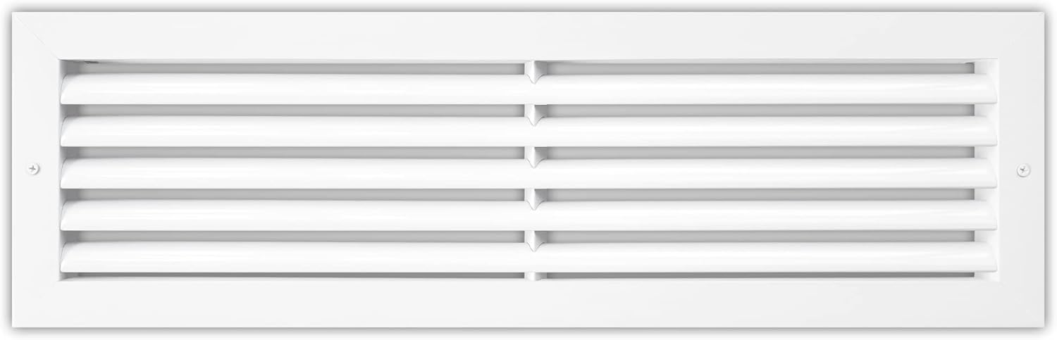 Registers, Grilles & Vents - Air 360 Vent Cover Return Air Grille – 24 x 6 Inch Transfer Grille AC Vent Cover – Durable Rustproof Aluminum Design – Optimal Air Flow – Low Noise Wall Vent for Residential, Industrial Use