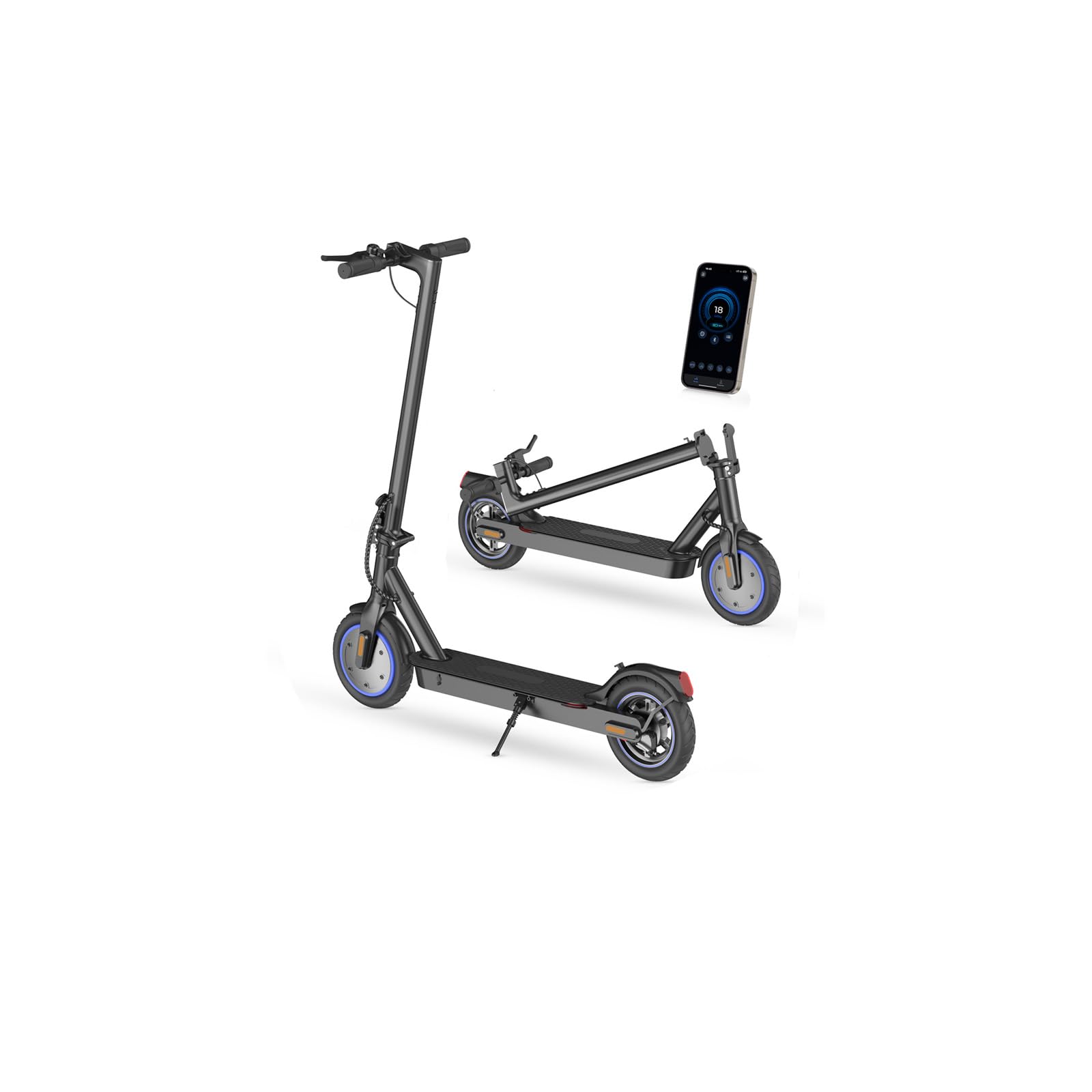 Photo 1 of HopCycle Electric Scooter, 500W Powerful Motor, 8.5" Solid Tires, 18Mph, 21 Miles Range,Dual Braking with APP