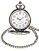 AMPM24 Skeleton Men's Steam Train Copper Dangle Quartz Pocket Watch WPK100