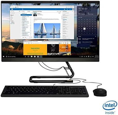 2021 Newest Lenovo 23.8-inch FHD Non-Touch All-in-One Desktop Computer, Intel Pentium Gold G6400T Processor 3.4 GHz, 16GB RAM, 512GB SSD, Webcam, WiFi, DVD, Windows 10 Home + Oydisen Cloth 5 2021 Newest Lenovo 23.8-inch FHD Non-Touch All-in-One Desktop Computer, Intel Pentium Gold G6400T Processor 3.4 GHz, 16GB RAM, 512GB SSD, Webcam, WiFi, DVD, Windows 10 Home + Oydisen Cloth