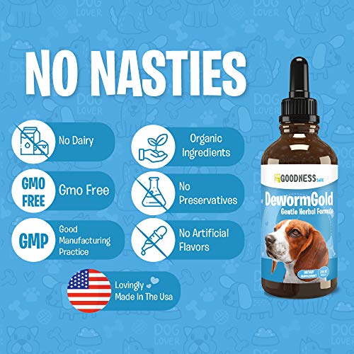 Fur Goodness Sake Dewormer for Dogs & Cats DewormGold Protects