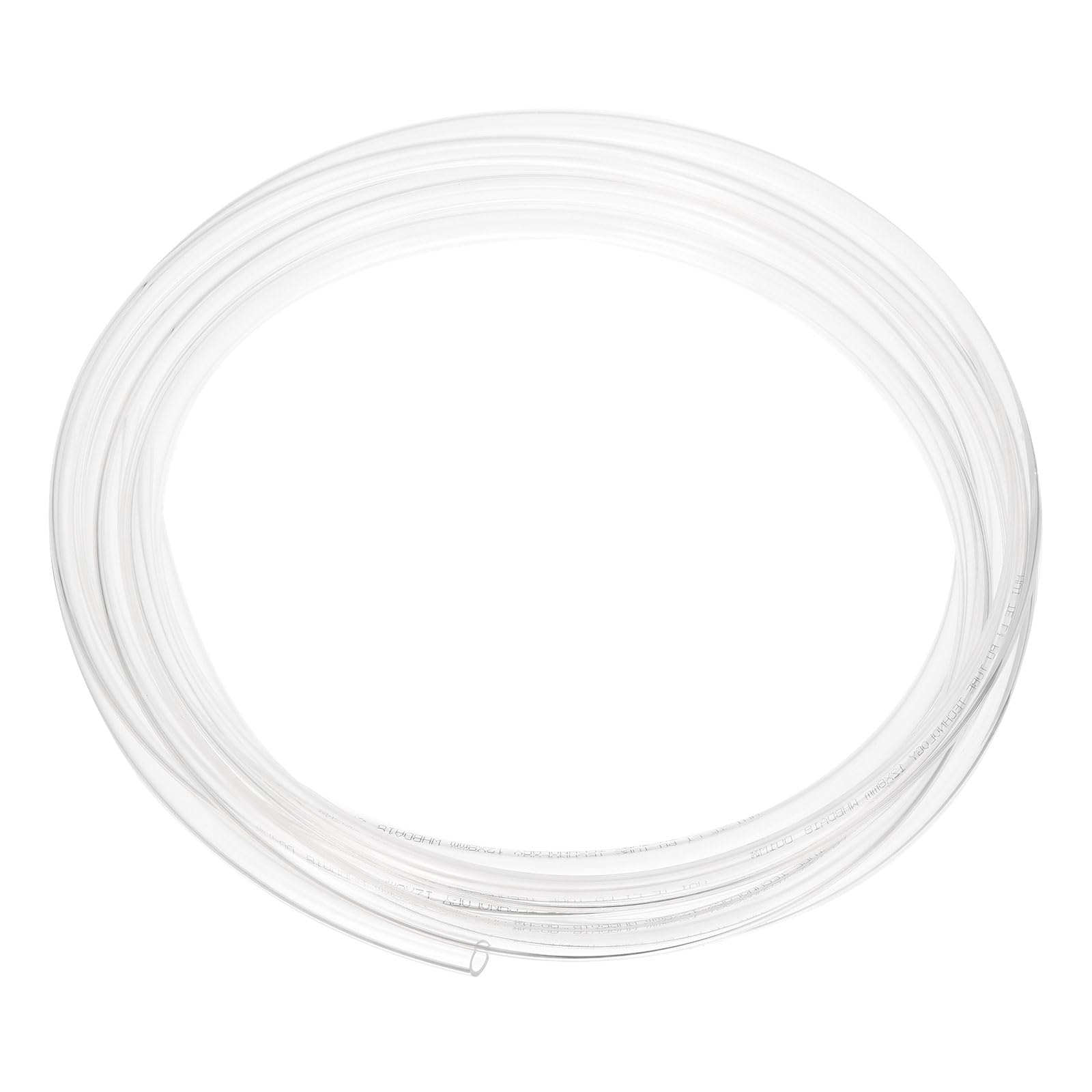 Rebower Pneumatic Tubing Pipe,12mm x 8mm Clear PU Polyurethane Tube,16.4FT 5M,PU Air Line Tubing Hose Tubes for Air Compressor,Fluid Transfer,Air Brake