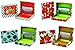 Christmas Ribbon And Foil Gift Card Holder Boxes (Set of 4)