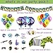 Birthday Party Supplies for Game Lovers, 142 pcs Gaming Theme Party Decorations - include Balloons, Party Favors Bags, Table Cover, Bracelets, Banner, Stickers, Cake Toppers
