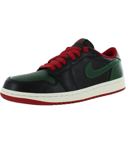 Amazon.com | Nike Jordan Women's 1 Retro Low OG Black/Gorge Green