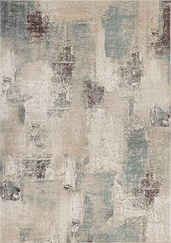 Ladole Rugs Indoor Outdoor Area Rug Living Room Bedroom Carpet in Beige Cream 7x10 (6'5" x 9'5" 200cm x 290cm)