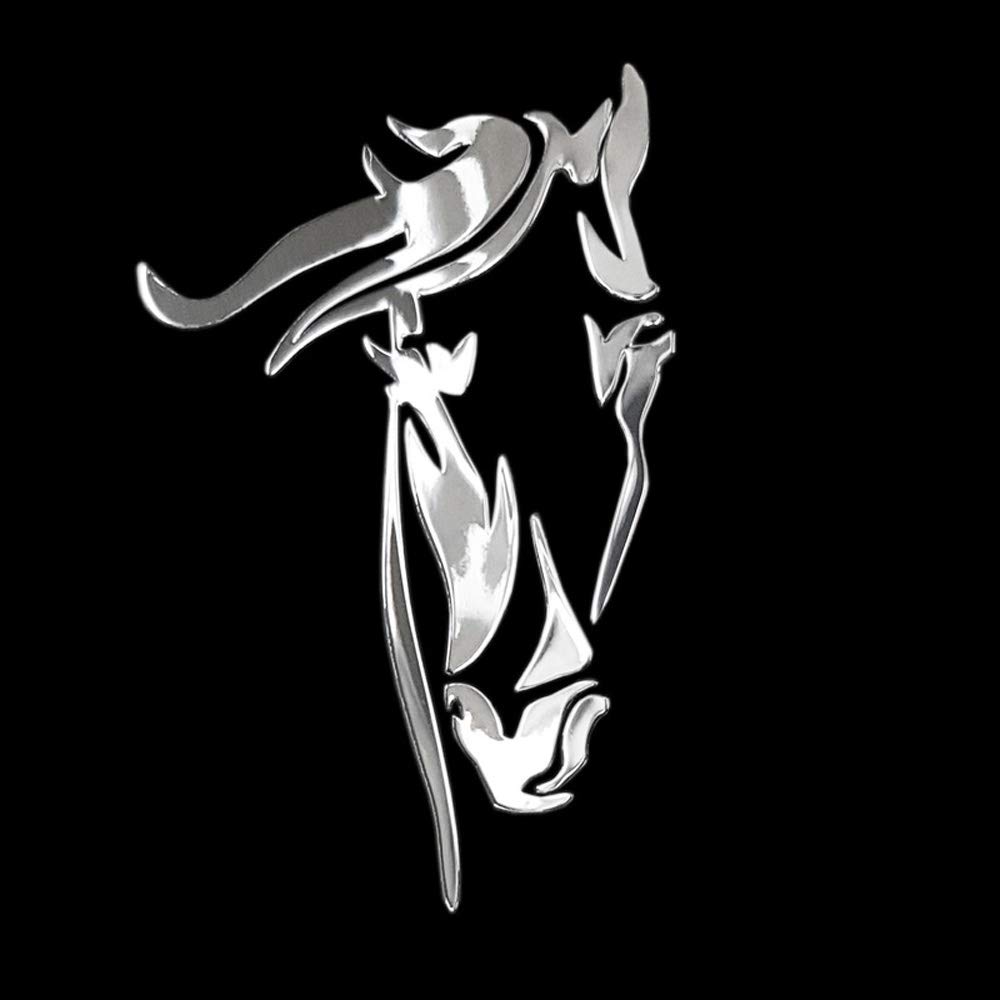 Avisa Nickel Sticker 'Horse's head' - 52x80mm