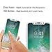 iPhone X Tempered Glass Screen Protector-SZQM (2 PACK)9H hardness 3D Touch Compatible Best Glass for iphone x/iphone 10(WHITE EDGE)